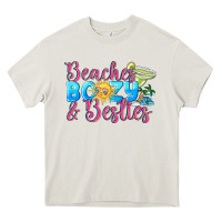 Cream Beaches boozy besties Summer Heavy Core Tee - NancyCooperArtShop