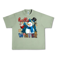 Oil Green hello winter Urban Heavy Tee - OliviaCreatesArt