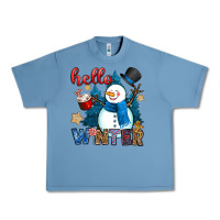 Pebble Blue hello winter Urban Heavy Tee - OliviaCreatesArt