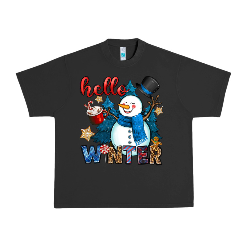 Hello Winter Urban Heavy Tee by OliviaCreatesArt | Teevron