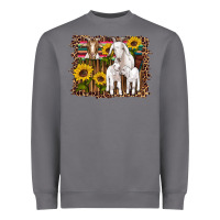 Storm gats baby gots sunflowers wooden serape leopard Heavyweight Sweatshirt - Artiststas