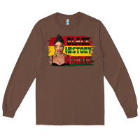 Chestnut black history month black girl Long Sleeve Tee - FaDigitalArtStudio