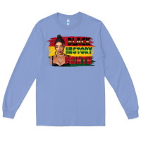 Colony Blue black history month black girl Long Sleeve Tee - FaDigitalArtStudio