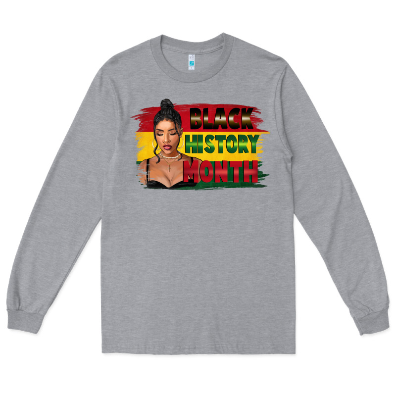 Black History Month Black Girl Long Sleeve Tee by FaDigitalArtStudio | Teevron