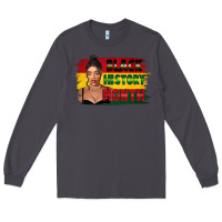 Smoke black history month black girl Long Sleeve Tee - FaDigitalArtStudio