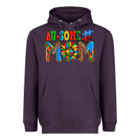Plum ausome autism mom Heavyweight Hoodie - AdoDesignShop