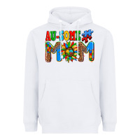 White ausome autism mom Heavyweight Hoodie - AdoDesignShop