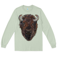 Matcha american bison Long Sleeve Tee - RanaPortraitStore