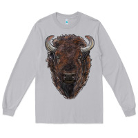 Moon Dust american bison Long Sleeve Tee - RanaPortraitStore