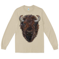Mushroom american bison Long Sleeve Tee - RanaPortraitStore