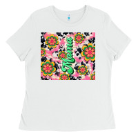 White mama with hippie daisies Ladies Tee - TumblerDesignByShophia