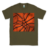 Army Green distressed basketball pattern Classic Tee - TumblerDesignByShophia