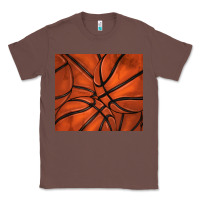 Chestnut distressed basketball pattern Classic Tee - TumblerDesignByShophia