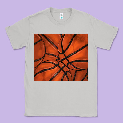 Distressed Basketball Pattern Classic Tee Designed By Tumblerdesignbyshophia