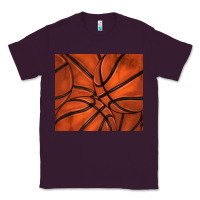 Plum distressed basketball pattern Classic Tee - TumblerDesignByShophia