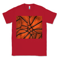 Red distressed basketball pattern Classic Tee - TumblerDesignByShophia
