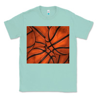 Seafoam distressed basketball pattern Classic Tee - TumblerDesignByShophia
