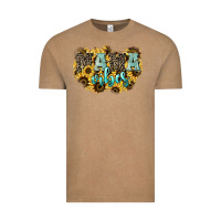 Vintage Coffee Mama vibes leopard mother's day Vintage Tee - HowdyJamesFarm
