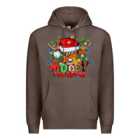 Coffee Mooey Christmas Premium Hoodie - CowhideDigitalArt