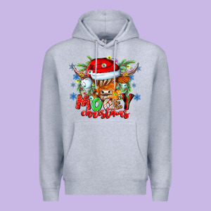 Mooey Christmas Premium Hoodie Designed By Cowhidedigitalart