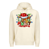 Sandshell Mooey Christmas Premium Hoodie - CowhideDigitalArt