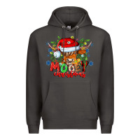 Smoke Mooey Christmas Premium Hoodie - CowhideDigitalArt