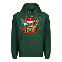 Sports Green Mooey Christmas Premium Hoodie - CowhideDigitalArt
