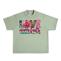 Oil Green love never fails Urban Heavy Tee - OliviaCreatesArt