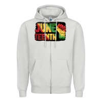 Dove Grey juneteenth Zipper Hoodie - BarkalooDesign