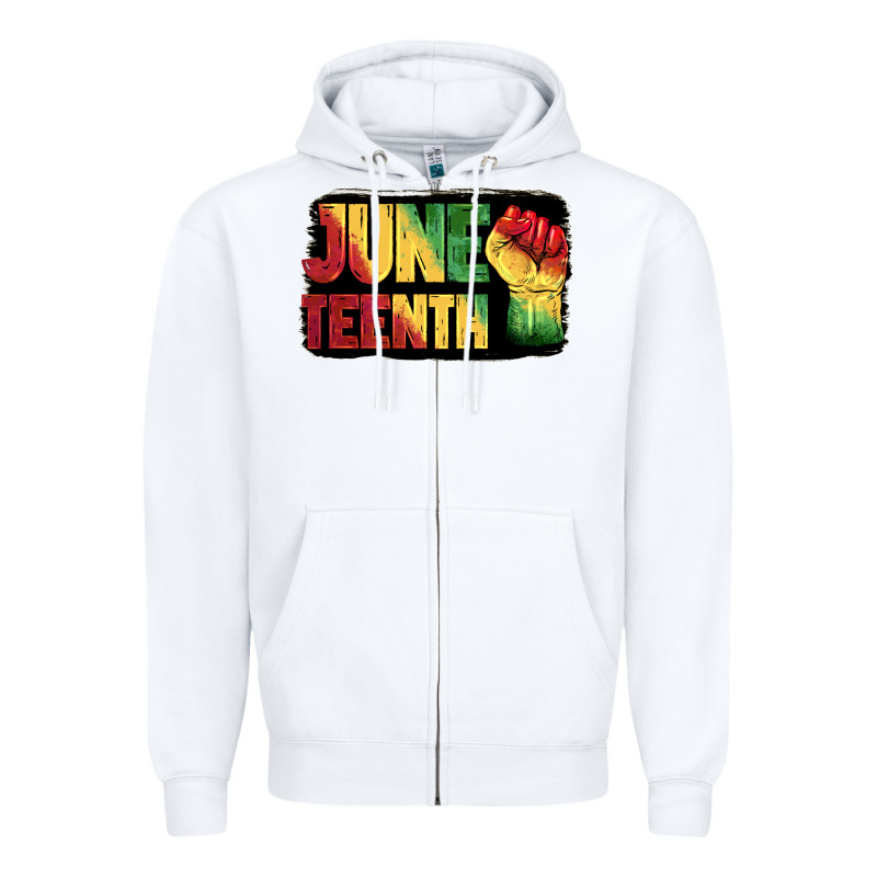 Juneteenth Zipper Hoodie by BarkalooDesign | Teevron