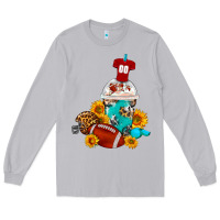 Moon Dust Football Frappe Coffee Long Sleeve Tee - FaDigitalArtStudio