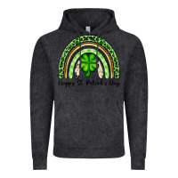Vintage Black Happy St. Patrick's Day rainbow Vintage Hoodie - OliviaCreatesArt