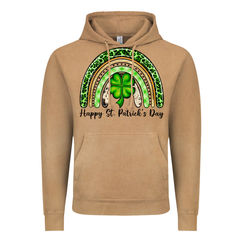 Happy St. Patrick's Day Rainbow Vintage Hoodie by OliviaCreatesArt | Teevron