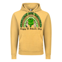 Vintage Mustard Happy St. Patrick's Day rainbow Vintage Hoodie - OliviaCreatesArt