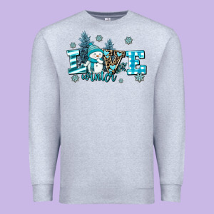 Love Winter Premium Sweatshirt Designed By Adodesignshop