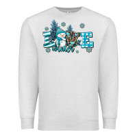 Oatmeal Heather love winter Premium Sweatshirt - AdoDesignShop