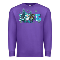 Purple love winter Premium Sweatshirt - AdoDesignShop