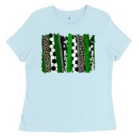 Baby Blue Soccer brushstroke Ladies Tee - HowdyJamesFarm