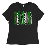 Black Soccer brushstroke Ladies Tee - HowdyJamesFarm