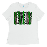 White Soccer brushstroke Ladies Tee - HowdyJamesFarm