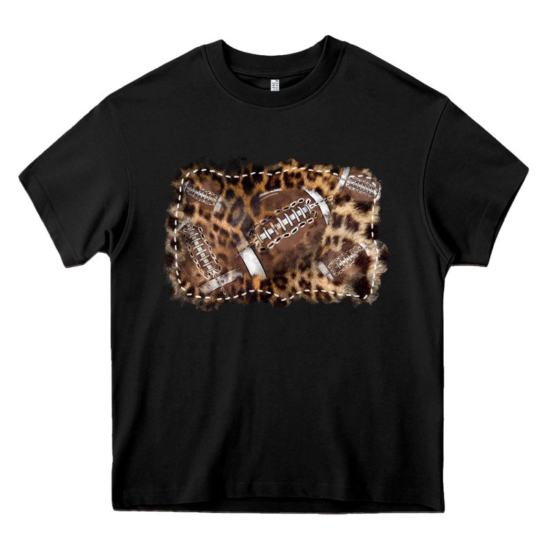 Football Background Leopard Heavy Core Tee by NancyCooperArtShop | Teevron
