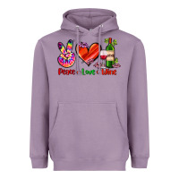 Lavender peace love wine Heavyweight Hoodie - AdoDesignShop