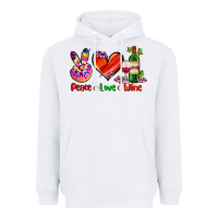 White peace love wine Heavyweight Hoodie - AdoDesignShop