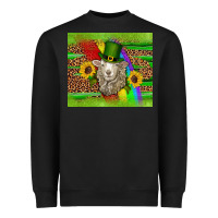 Black st patricks sheep sunflowers rainbow serape leopard glitter Heavyweight Sweatshirt - Artiststas