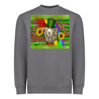 Storm st patricks sheep sunflowers rainbow serape leopard glitter Heavyweight Sweatshirt - Artiststas