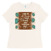 Bone i can do all things through christ who strengthens Ladies Tee - TumblerDesignByShophia