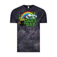 Cloud Black Have a lucky day Vintage Tee - CowGirlArtShop