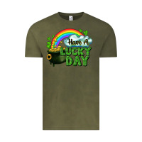 Vintage Olive Have a lucky day Vintage Tee - CowGirlArtShop