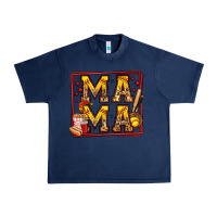 Navy softball mama Urban Heavy Tee - Jasminsmagicworld
