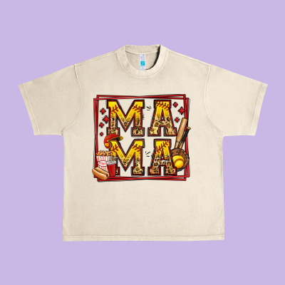 Softball Mama Urban Heavy Tee Designed By Jasminsmagicworld